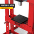 TUFFIOM 10-Ton Hydraulic Shop Press with Pressure Gauge